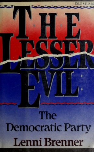 Cover for The lesser evil