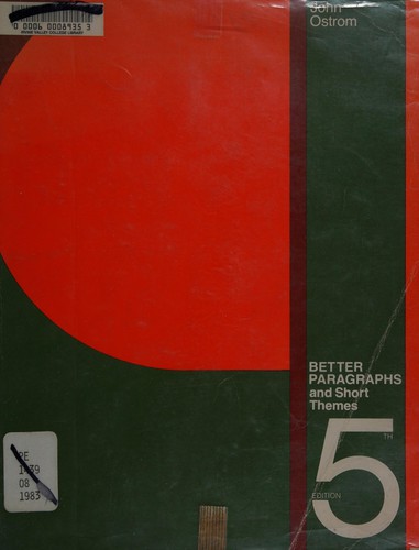 Cover for Better paragraphs and short themes