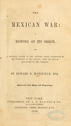 Cover for The Mexican War