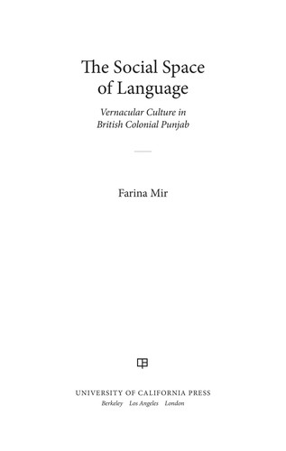 Cover for The social space of language