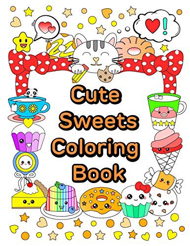 Cover for Cute Sweets Coloring Book