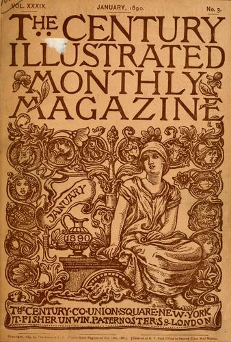 Cover for The Century illustrated monthly magazine