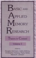 Cover for Basic and Applied Memory Research: Volume 1: Theory in Context; Volume 2