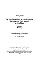Cover for The Dominant Ideas of the Nineteenth Century and Their Impact on the State