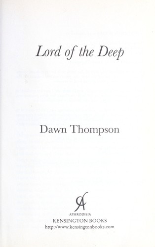 Cover for Lord of the deep