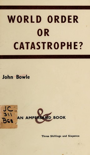 Cover for World order or catastrophe?