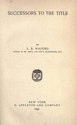 Cover for Successors to the title