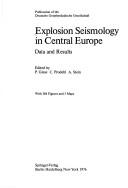 Cover for Explosion seismology in Central Europe
