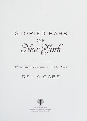 Cover for Storied Bars of New York