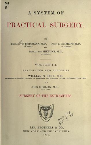 Cover for A system of practical surgery.