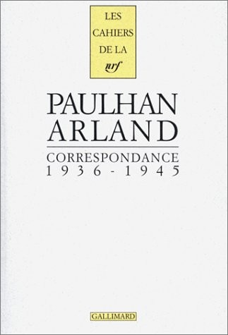 Cover for Correspondance, 1936-1945