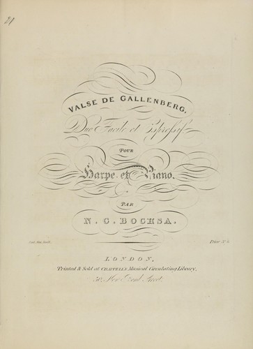 Cover for Valse de gallenberg