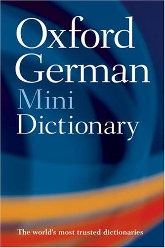 Cover for Oxford German Minidictionary