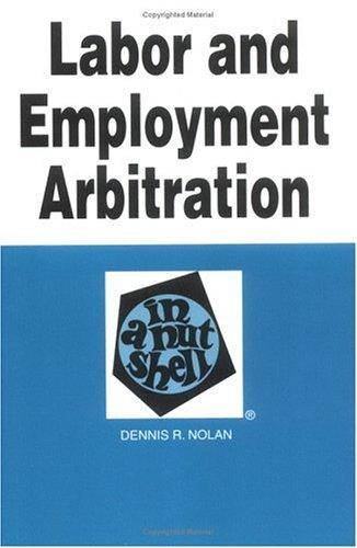 Cover for Labor and employment arbitration in a nutshell