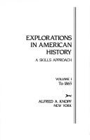 Cover for Explorations in American history