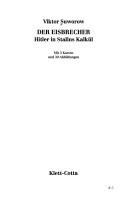 Cover for Der Eisbrecher. Hitler in Stalins Kalkül.