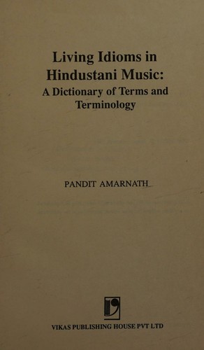Cover for Living idioms in Hindustani music