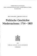 Cover for Politische Geschichte Niedersachsens 1714-1803