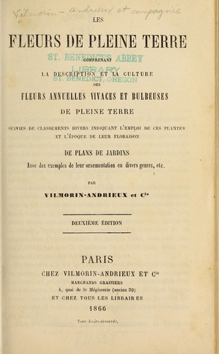 Cover for Les fleurs de pleine terre