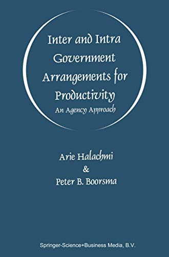 Cover for Inter and Intra Government Arrangements for Productivity