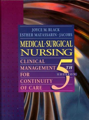 Cover for Medical Surgical Nursing Clinical Management for Continuity of Care