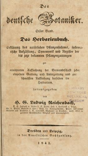 Cover for Das Herbarienbuch