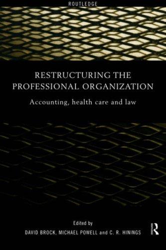 Cover for Restructuring the Professional Organisation