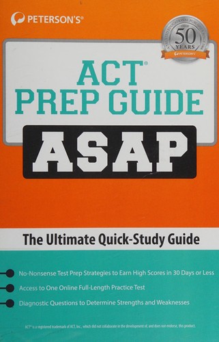 Cover for Peterson's ACT prep guide ASAP