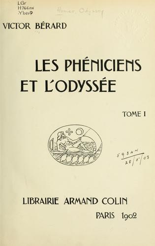 Cover for Les Phéniciens et lʹOdyssée