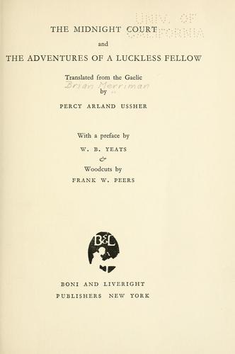 Cover for The midnight court and The adventures of a luckless fellow