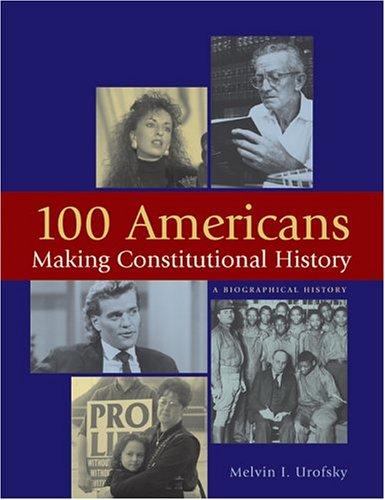 Cover for 100 Americans making constitutional history