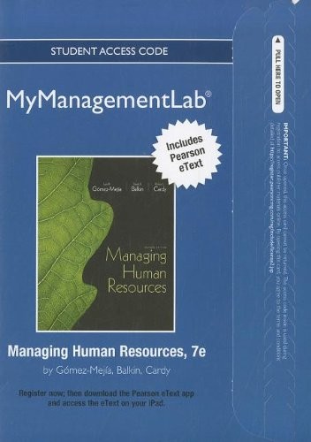 Cover for Managing Human Resources