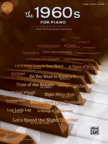 Cover for Greatest Hits -- The 1960s for Piano