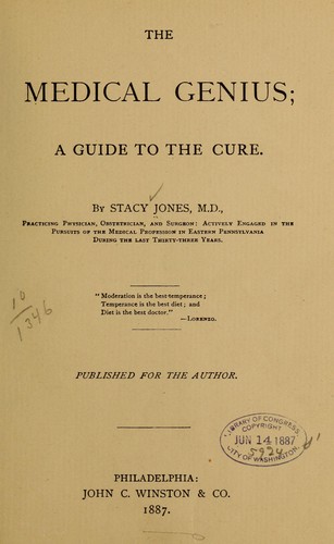 Cover for The medical genius; a guide to the cure.
