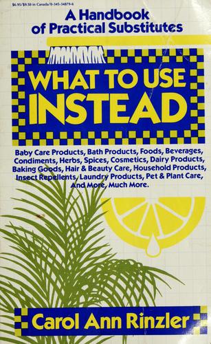Cover for What to use instead