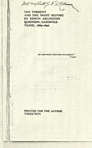 Cover for The torrent and The night before