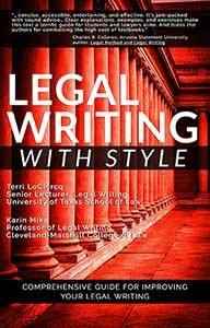 Cover for Legal Writing with Style