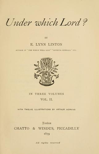 Cover for Under which Lord?