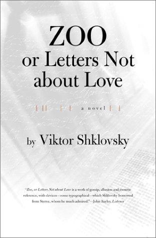 Cover for Zoo, or, Letters not about love