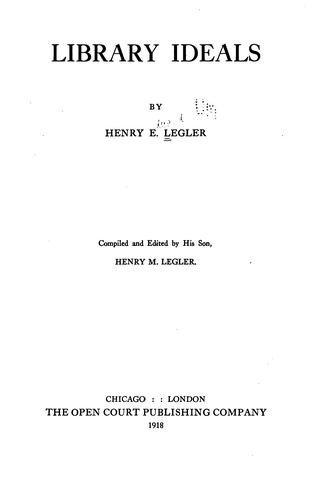 Cover for Library ideals