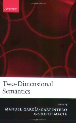 Cover for Two-Dimensional Semantics