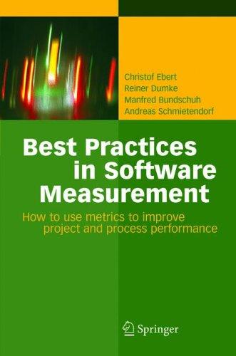 Cover for Best practices in software measurement