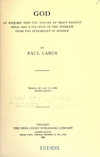 Cover for God