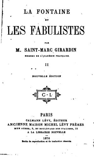 Cover for La Fontaine et les fabulistes
