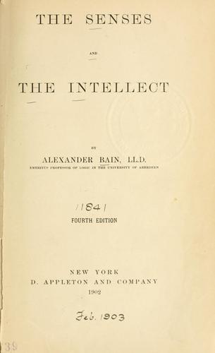 Cover for The senses and the intellect
