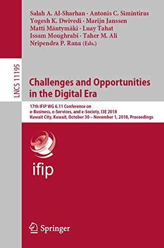 Cover for Challenges and Opportunities in the Digital Era