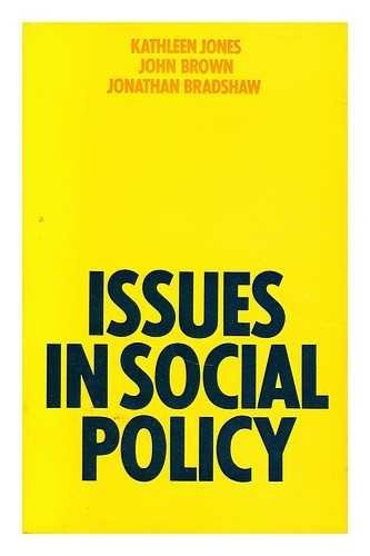 Cover for Issues in social policy