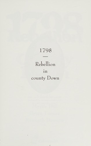 Cover for 1798 Rebellion in County Down