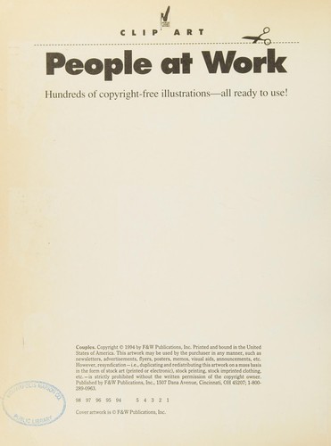 Cover for People at Work (North Light Clip Art)