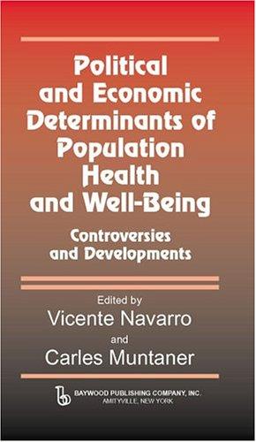 Cover for Political and Economic Determinants of Population Health and Well-Being